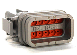 Разъем вилка 12 контактов DTM backshelled plug Deutsch