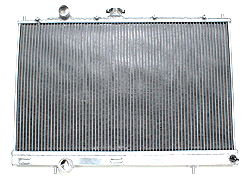 Радиатор охлаждения ДВС 2-рядный алюминиевыйMITSUBISHI EVO IV-IX 4G63CX-Racing