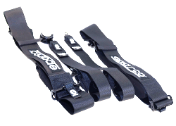 Ремни безопасности 4-точечные Sparco (черные)